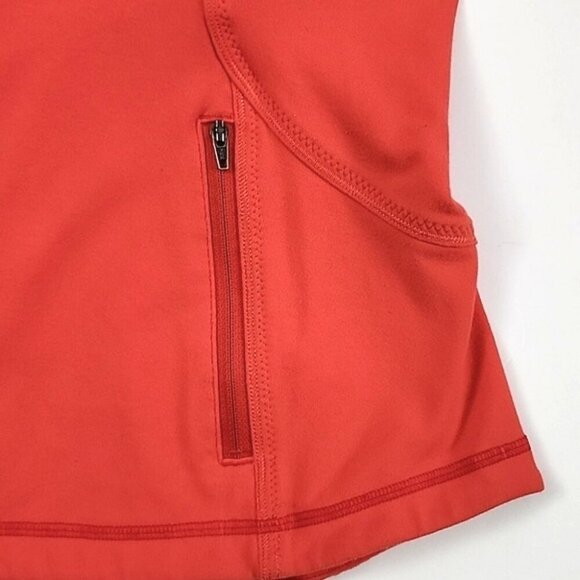 Lululemon Forme Jacket Brushed Love Red Deep Coal Stretch Size 10 - Picture 6 of 16